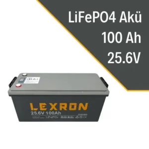 Lexron 25.6 V Volt 100 Ah Amper Lityum Lifepo4 Akü